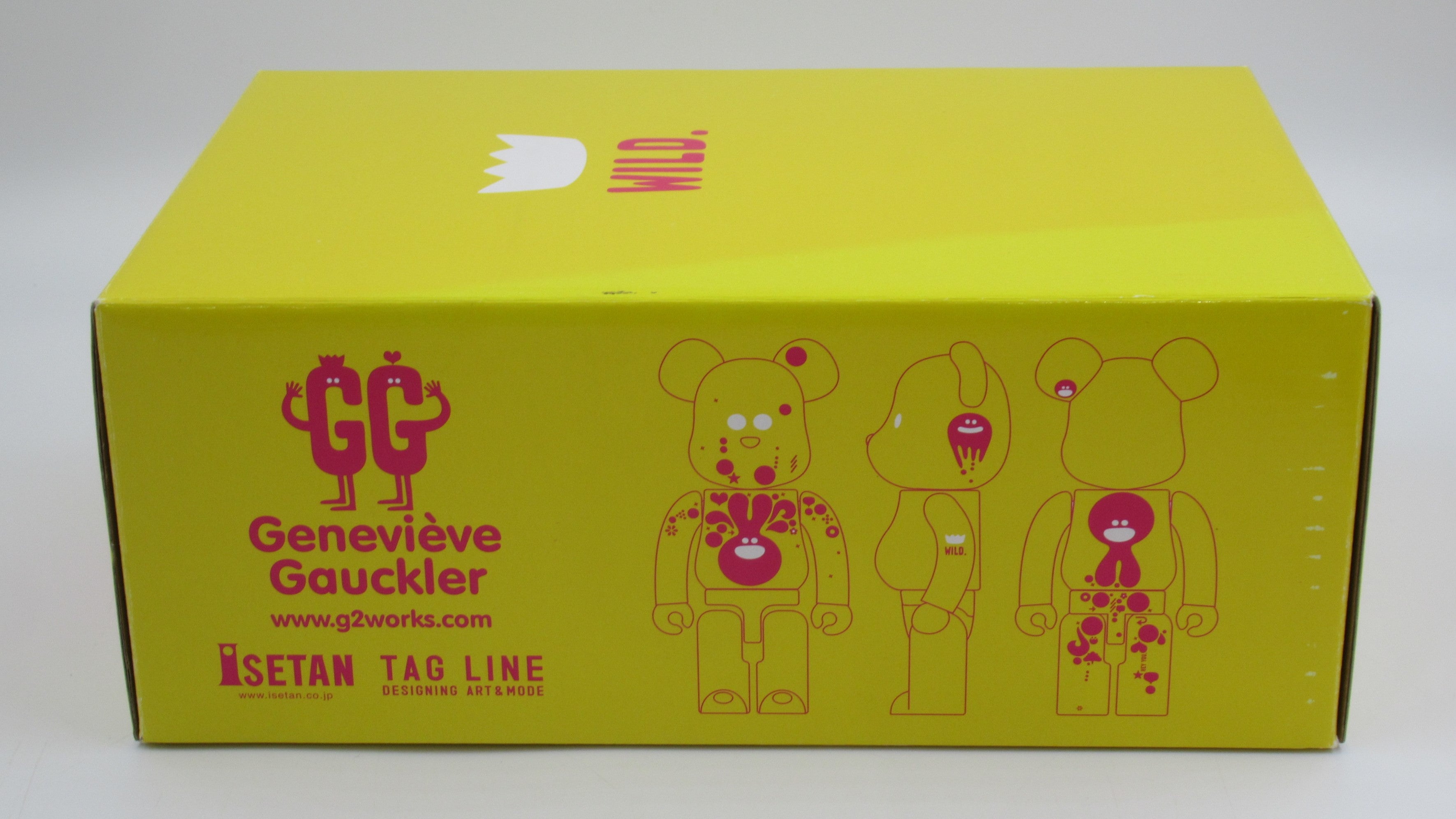 BEARBRICK Genevieve Gauckler "Wild" 400% & 100% Figure Set - Medicom Toy (2007) Be@rbrick Art Toy